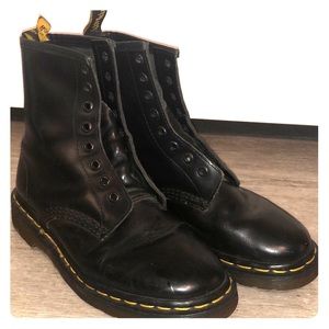 dr martens no lace boots